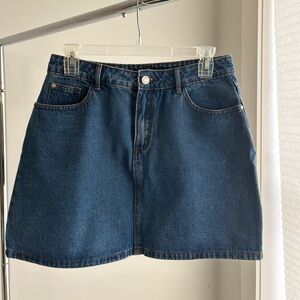 Mini denim skirt
